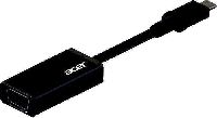 B-Ware: Acer - Externer Videoadapter - USB Type-C - Schwarz (NP.CAB1A.011)