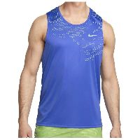 Nike - Dri-Fit UV Rdvn Miler Tank Print - Tank Top blau/beige