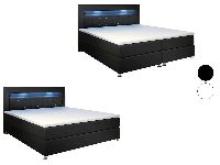 Juskys Boxspringbett »Montana« mit LED-Beleuchtung