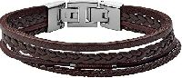 Fossil Herrenarmband Vintage Casual mehrsträngig Leder braun