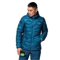 Jack Wolfskin Argo Peak Jacket Men Winddichte Daunenjacke Männer blau dark cobalt