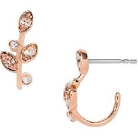 Fossil Damen Ohrringe Creolen Edelstahl roségoldfarben, JF03697791