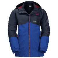 Jack Wolfskin - Boy's Iceland 3in1 Jacket - Kinder Doppeljacke blau/schwarz
