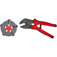 Knipex MultiCrimp 97 33 02, mit Wechselmagazin, Crimpzange
