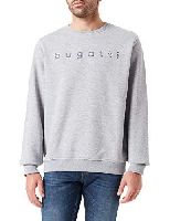 bugatti Herren 8650-15191 Pullover, Hellgrau
