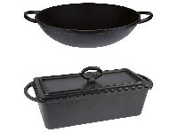 GRILLMEISTER Guss Brotbacktopf/ Wokeinleger, mit schneller Wärmeverteilung