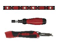 PARKSIDE® Flexible Wasserwaage / Handsäge mit Säbelsägeblatt / Ratschen-Schraubendreher mit Bitmagazin