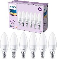 Philips LED classic Lampe 40W E14 Kerze 6er Pack