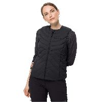 Jack Wolfskin Athletic Vest Women Winddichte Daunenweste Frauen schwarz black