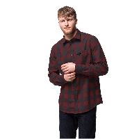 Jack Wolfskin RED River Shirt Flanellhemd Männer L cordovan red checks cordovan red checks