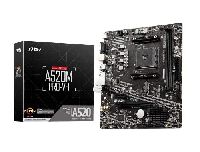 MSI A520M PRO-VH Motherboard (AMD Ryzen 3000 3rd Gen AM4, DDR4, M.2, USB 3.2 Gen 1, HDMI/VGA, Micro ATX)