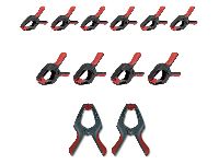 PARKSIDE® Zwingenset 2er / 4er / 6er, aus materialschonendem Kunststoff