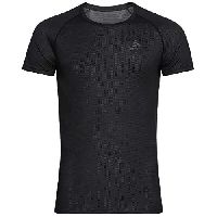 Odlo Herren ACTIVE F-DRY LIGHT ECO Baselayer T-Shirt mit Rundhals, Black