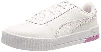 PUMA Damen Carina L Sneaker, White White Opera Mauve