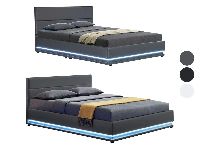 Juskys Polsterbett »Toulouse«, mit LED-Beleuchtung