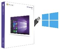 Microsoft Windows 10 Pro Betriebssystem Professional Key 64 Bit + Recovery USB Aktivierungsschlüssel Deutsch Vollversion