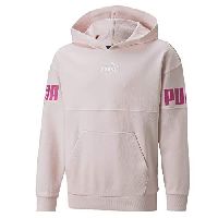 PUMA Power Colour-Blocked Jugend Hoodie Chalk Pink 104