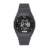 PUMA UnisexTraditionelle UhrenPUMA 4, 44MM Gehäusegröße, Digitales Uhrwerk, Polyurethanarmband