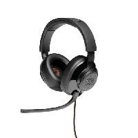 JBL Quantum 200 Over-Ear Gaming Headset – Wired 3,5 mm Klinke und PC-Splitter – Mit hochklappbarem Boom-Mikrofon – Kompatibel mit PC & Konsole – Schwarz