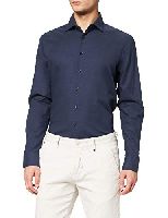 Seidensticker Herren 150330-18 Hemd, dunkelblau, (Herstellergröße: 39)