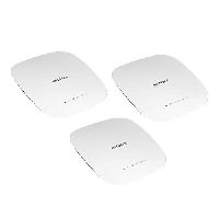 Netgear WAC540B03 WLAN Access Point (3er Set Tri-Band AC3000 Speed, Wave 2 für 600 simultane Clients, 1G Port, 4x4 MU-MIMO, Lokales oder Insight Remote Management, PoE-powered - Netzteil optional)