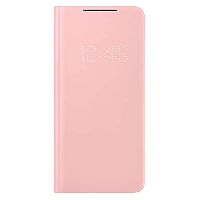 Samsung LED View Smartphone Cover EF-NG996 für Galaxy S21+ 5G Handy-Hülle, LED-Anzeige, Kartenhalterung, Pink