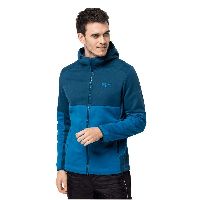 Jack Wolfskin Hydro Hooded II-Personen Jacket Men Sportjacke Männer L blau blue pacific