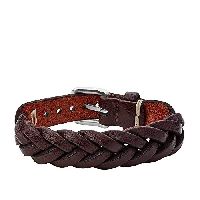 Fossil Herrenarmband Leather Essentials braun, JF03851040