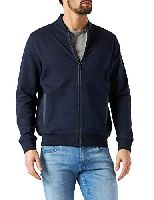 bugatti Herren 8750-15172 College Jacke mit Reißverschluss, Dunkelblau