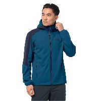 Jack Wolfskin GO Hike Softshell Men Winddichte Softshelljacke Männer XXL blau dark cobalt