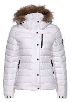 Superdry Winterjacke abnehmbare Kapuze mit Kordelzug und Kunstfellbesatz