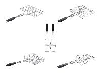 GRILLMEISTER Grillguthalter, Edelstahl