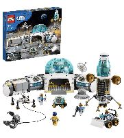 LEGO 60350 City Mond-Forschungsbasis, Konstruktionsspielzeug Weltraum-Spielzeug aus der LEGO NASA Serie mit Astronauten-Minifiguren, ab 7 Jahre