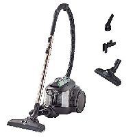 AEG CLEAN 6000 ÖKO Beutelloser Staubsauger, 60% Recyclingmaterial, 550 W, Zusatzdüsen, XL-Softräder, einfache Handhabung, nur 74 dB(A), 12m Aktionsradius, 1,6 Liter Staubbehälter, Schwarz