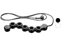 SILVERCREST® Wendige Steckdosenleiste, 5-fach, 2 USB-Anschlüsse