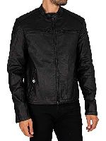 Superdry Herren Vintage beschichtete Denim Racer Jacke