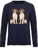 Highmoor Strickpullover »Pullover mit Beaglemotiv«