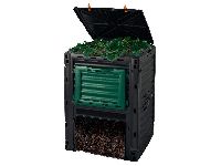 PARKSIDE® Garten Komposter, 300 l, Kunststoff, schwarz/grün, 61 x 61 x 83 cm