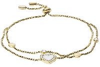 Fossil Damen-Schildarmband Edelstahl JF03216710