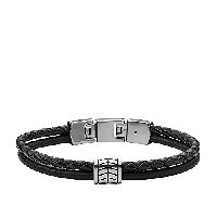Fossil Herrenarmband Multistrands mehrsträngig Edelstahl