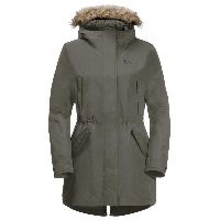 Jack Wolfskin - Women's Wildwood Parka - Parka Gr L oliv/grau/schwarz