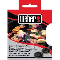 Weber Ersatzköpfe 6210, für Plancha-Spülbürste, Grill-Reinigungsbürste