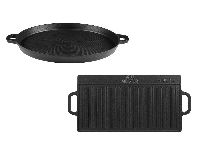 GRILLMEISTER Gusseiserne Grillplatte/ Grillpfanne