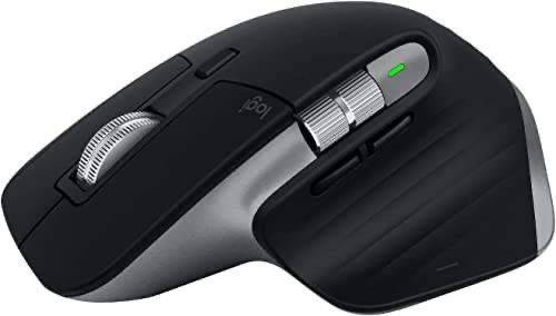 Logitech MX Master 3 Kabellose Maus, Bluetooth und 2.4 GHz Verbindung via USB-Empfänger, 4000 DPI Sensor