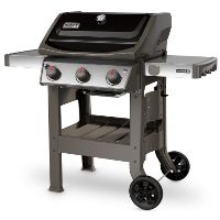 Weber Gasgrill Spirit II E 310 GBS schwarz + Weber Pizzastein