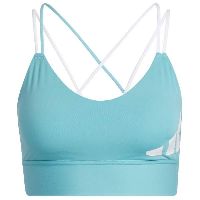 Adidas - Women's All Me 3 Bar Logo Bra - Sport-BH Gr L türkis