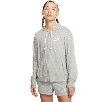 Nike Damen Kapuzenpullover Damen Sportswear Gym Vintage Hoodie FZ, Dk Grey Heather/Sail, XS, CJ1694-063