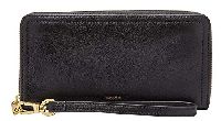 Fossil Damen Sl7831-001 Zip Clutch, Schwarz, 19.685 cm x 1.905 10.16 EU