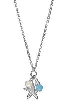 Fossil Kette mit Anhänger »Stern, Sterling Silver, JFS00573040«, mit Süßwasserzuchtperlen