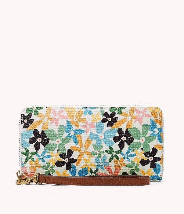 Fossil Damen Clutch Logan RFID Reißverschluss